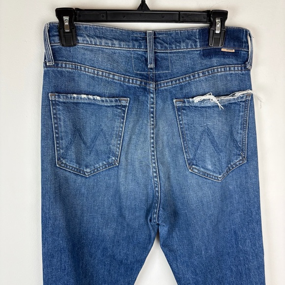 Mother High Waisted Rider Skimp Jeans Cowboys Don’t Cry Size 29 - Picture 9 of 11